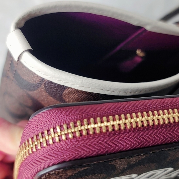 🌸 COACH SET 2PCS tote shoulder bag wallet + handbag NWT Matching Wallet - Picture 7 of 14